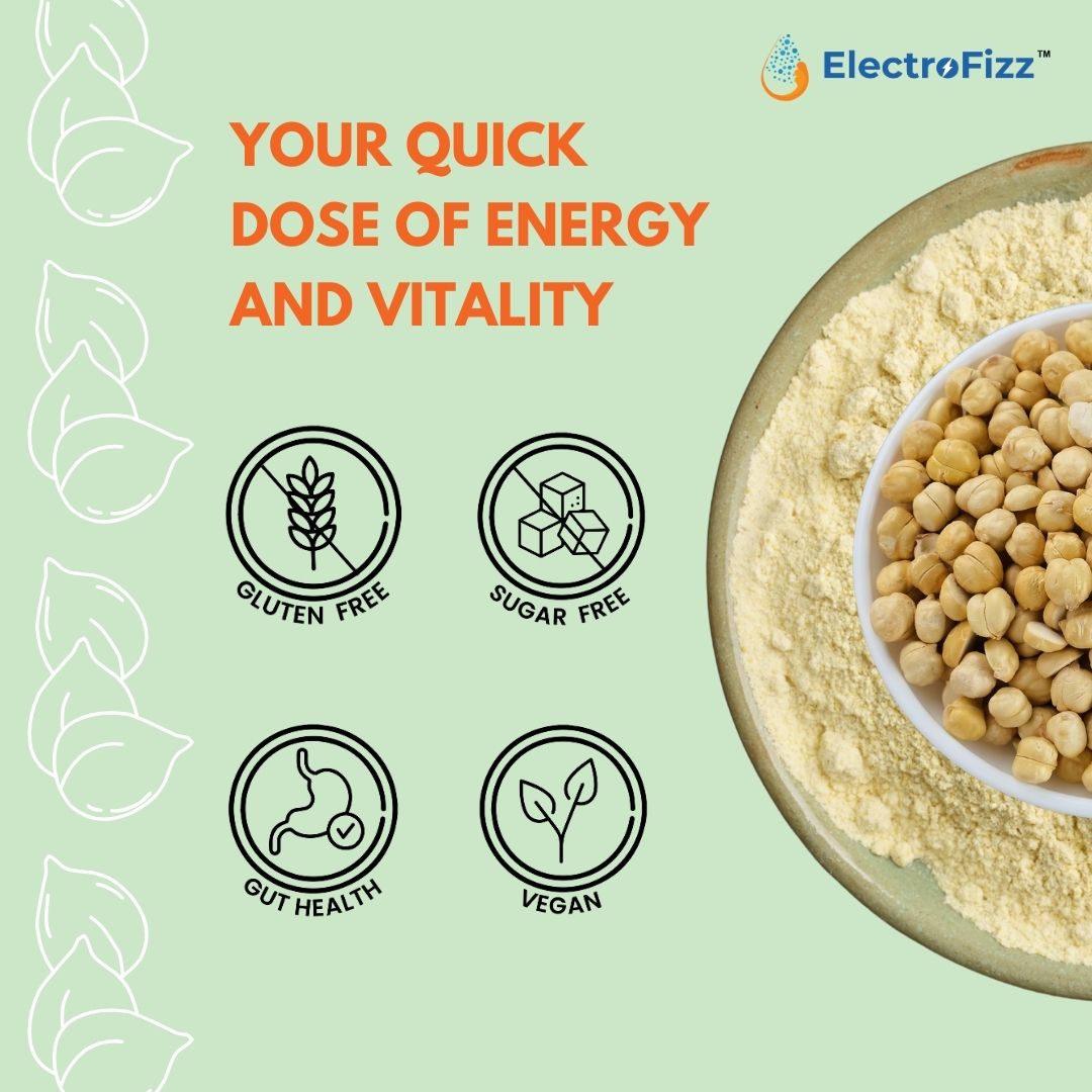 ElectroFizz Black Chickpeas Protein Powder with Rock Salt & Cumin- 350gms