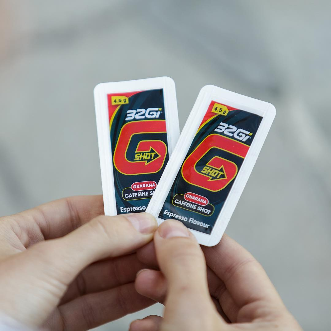 32Gi G-Shot Gel, potent 60 mg caffeine boost, liquid guarana, patented snap open technology, pre-workout boost - 4.5g each pack