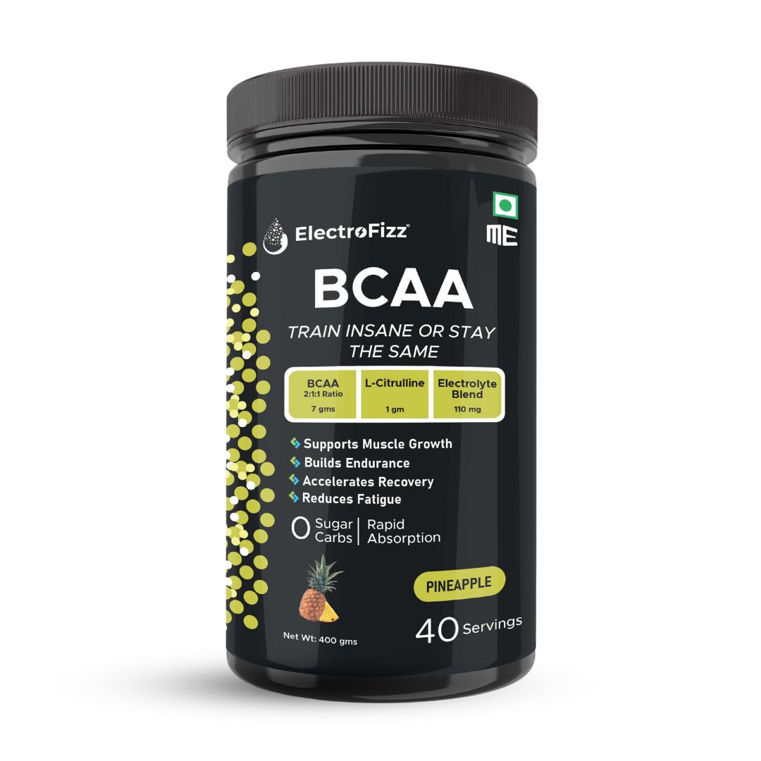 ElectroFizz Advanced BCAA 7Gms (2:1:1) -Green Apple Flavor- 400 Gms