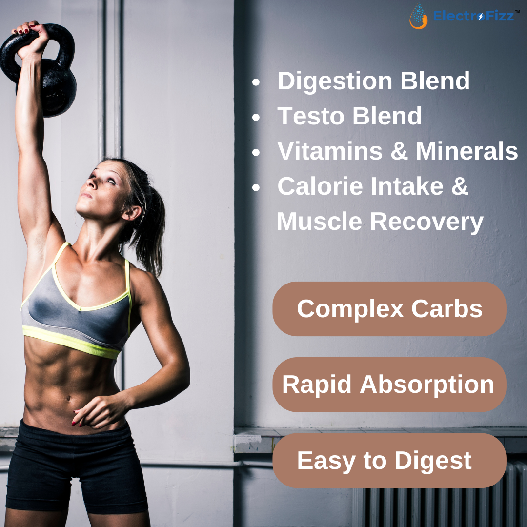 ElectroFizz Matrix Mass Gainer|Weight Gainer with 25+ Essential Vitamins & Minerals-1kg, 30 Servings (Chocolate)