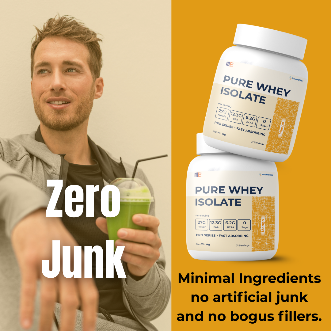 Whey Protein Isolate Pro Series, Clean Ingredients, Fast Absorption- 1kg Jar