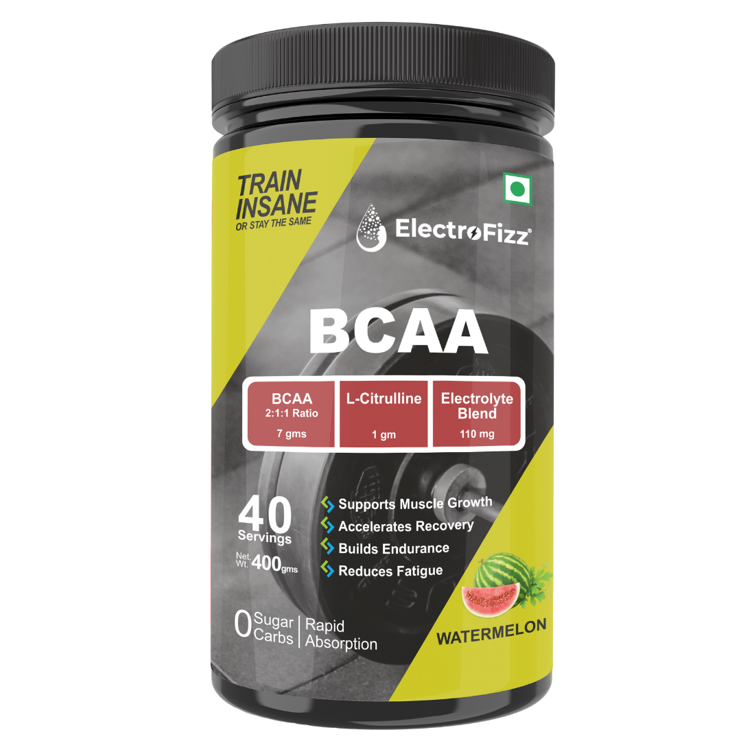 ElectroFizz Advanced BCAA 7Gms (2:1:1) -Green Apple Flavor- 400 Gms