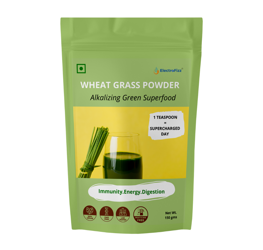 ElectroFizz 100% Pure Wheat Grass Powder -150 gms Pouch