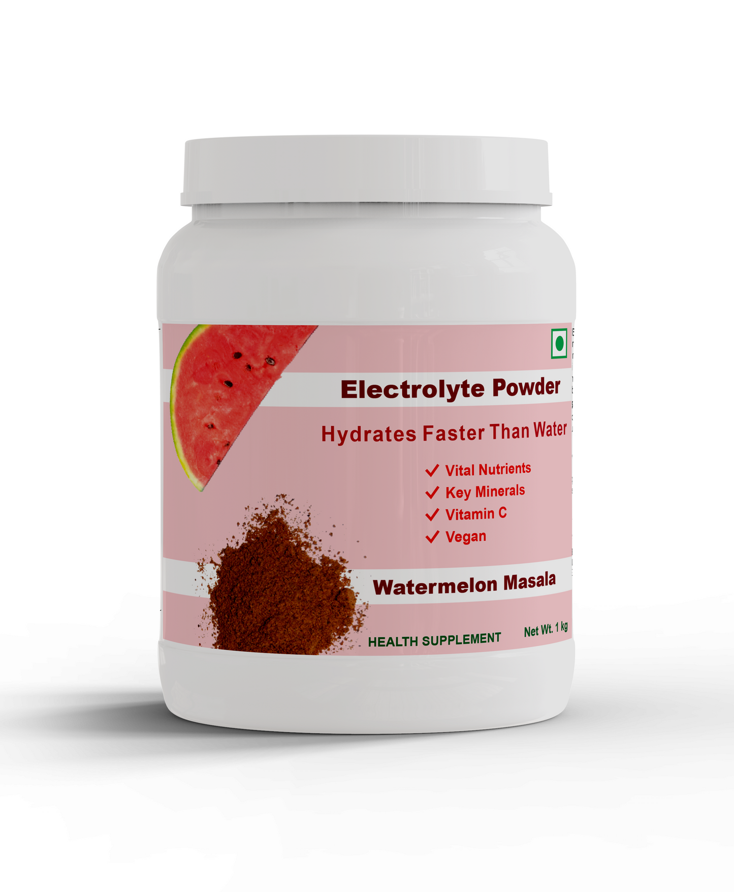ElectroFizz Electrolyte Powder 100 servings | Minerals, Probiotics & Vitamin C- 1 Kg Jar Pack - Blueberry Flavor