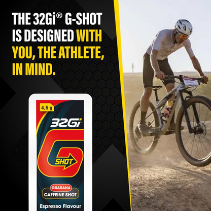 32Gi G-Shot Gel, potent 60 mg caffeine boost, liquid guarana, patented snap open technology, pre-workout boost - 4.5g each pack