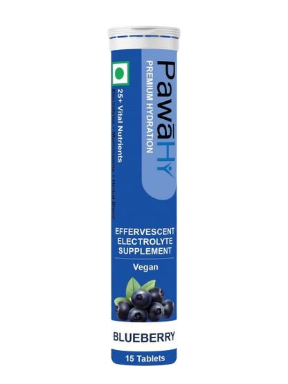 PawaHy Electrolyte Energy Reload Instant Hydration - Orange, Pack of 2 (30 Tablets)
