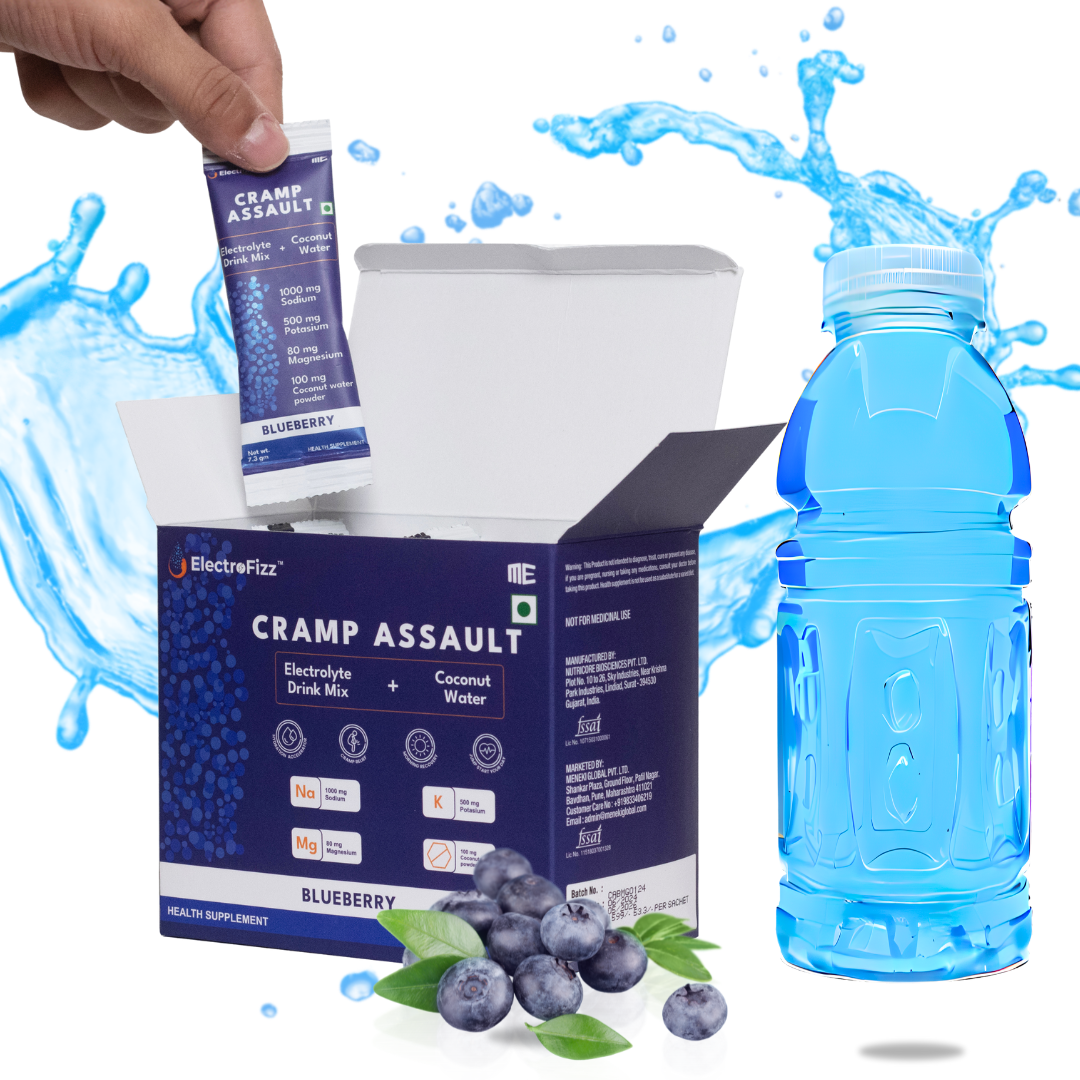 ElectroFizz Zero-Sugar Electrolyte-Cramp Assault-Hydration Powder- Sachets