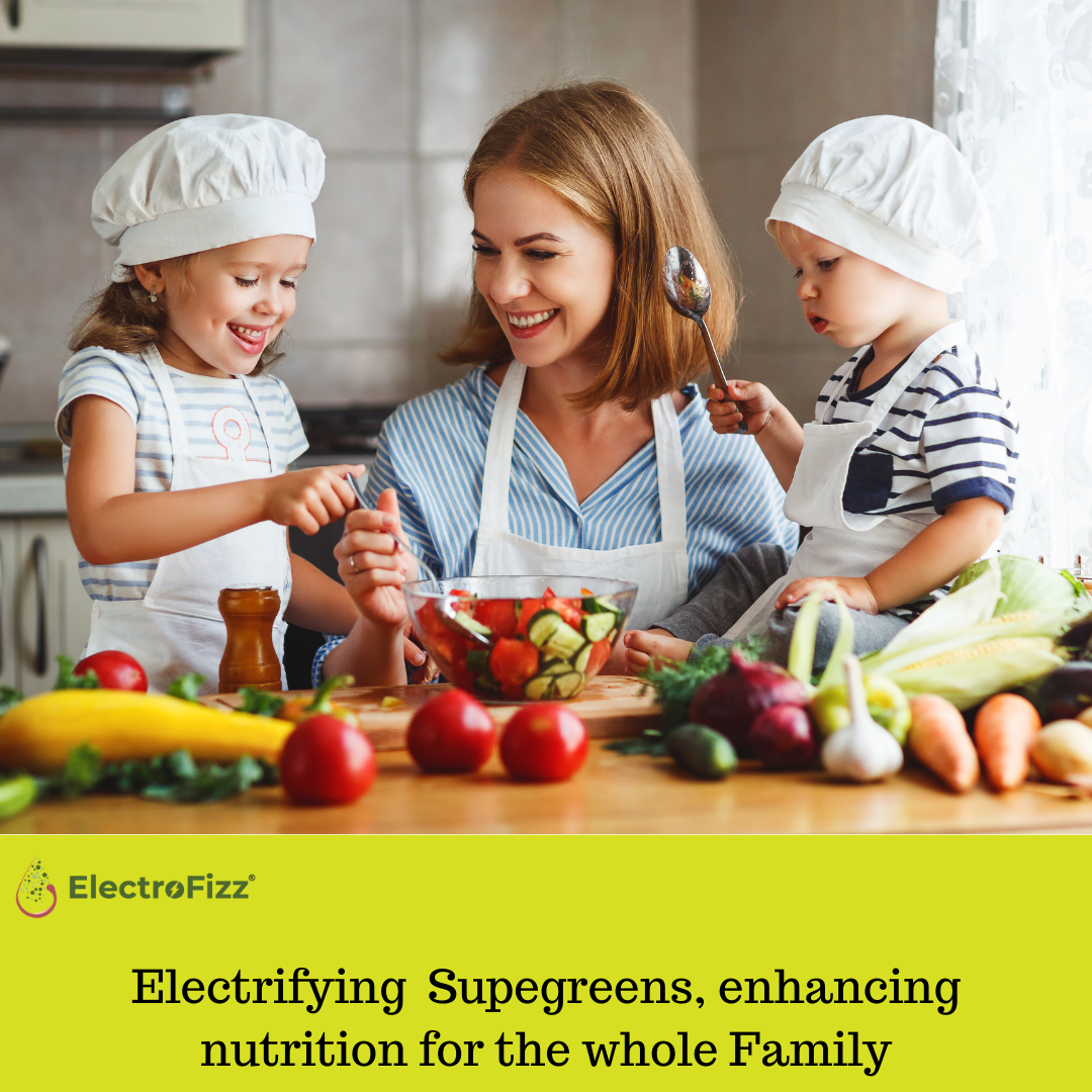 ElectroFizz Supergreens Superfood Powder Greens,Fruits &Herbs-250gm (31 servings)
