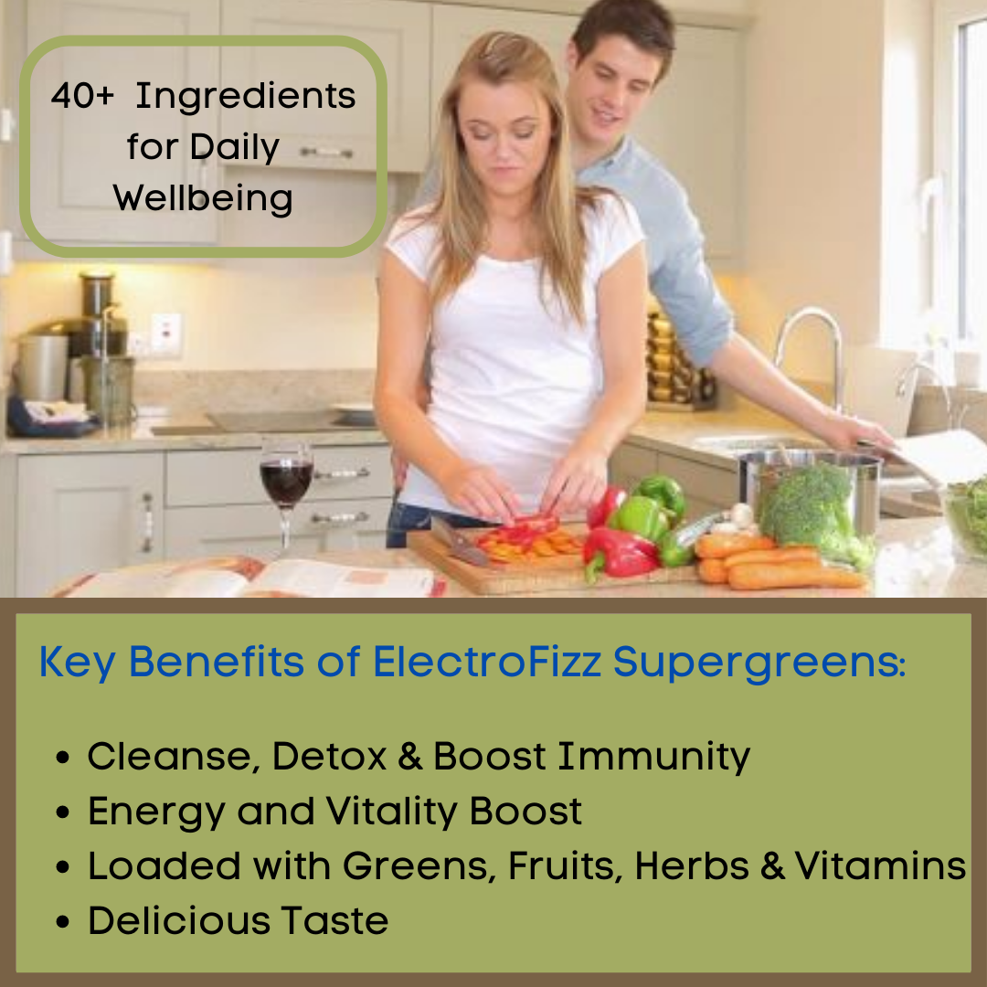 ElectroFizz Supergreens Superfood Powder Greens,Fruits &Herbs-250gm (31 servings)