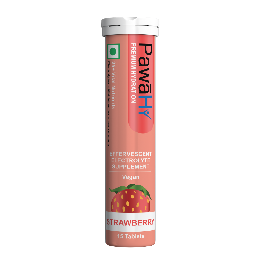PawaHy Electrolyte Energy Reload Instant Hydration - Orange, Pack of 2 (30 Tablets)