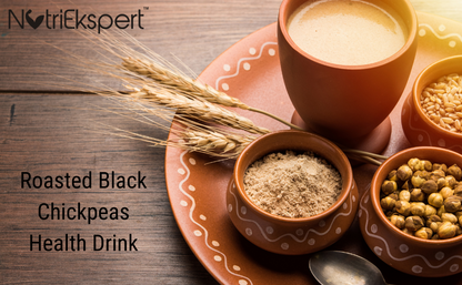 NutriEkspert Black Chickpeas Protein Powder in a Protein Shaker with Rock Salt & Cumin- 350gms